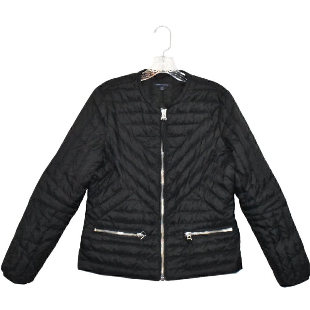 Tommy Hilfiger Down Puffer Coat Jacket Black Size M